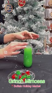 Mimosas in favor of your favorite cranky green 💚 Christmas character are on tap at the market when we open tomorrow at 4p! Cheers! 🥂 Traveling Tipsy Trailer Co 🎄 | Buffalo Holiday Market