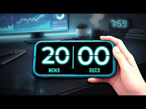 20 MIN Timer | Hypnotic Lofi for Deep Focus 🎧 iPhone AI Countdown