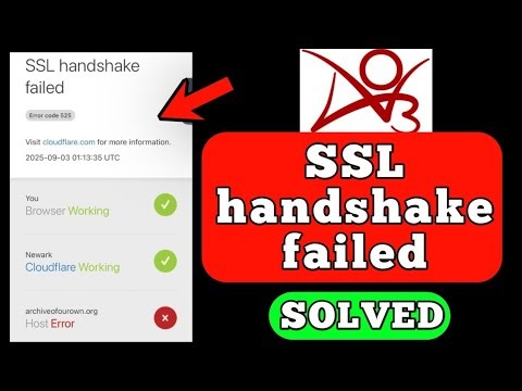 Archive of Our Own SSL handshake failed AO3 problem solved