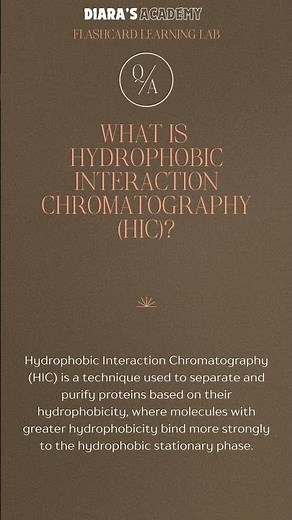 What is Hydrophobic Interaction Chromatography HIC? ‪@Diarasacademy‬