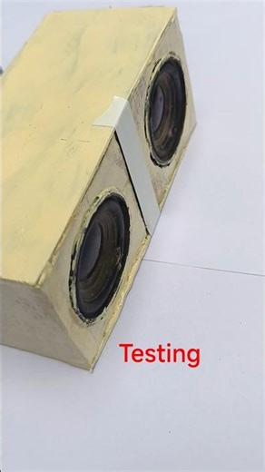 how to make speaker box with cardboard स्पीकर बॉक्स केसे बनाए #speaker #viral #bass #testing