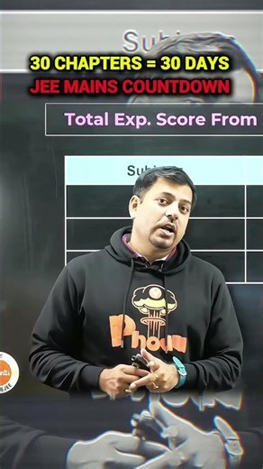 30 DAYS = 30 CHAPTERS 😲 JEE MAINS MOST POWERFUL STRATEGY #jeemains2026 #iitjee #nit #iit