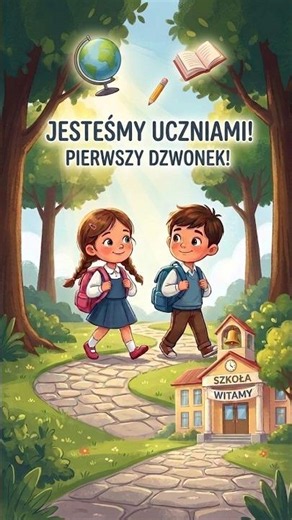 🎒 Jesteśmy uczniami! ✨ | Wesoła piosenka dla dzieci na powitanie szkoły i pasowanie!