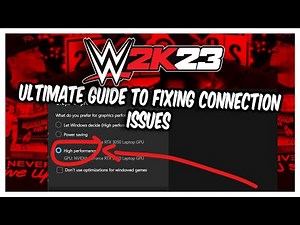 WWE 2K23: The Ultimate Guide to Fixing Connection Issues and Server Errors Part 2