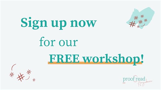 📚✨ Got a knack for grammar? Make it pay off! ✨📚 If you've spent years perfecting the art of the written word, it's time to put those skills to work! Dive into our FREE Proofreading Workshop and discover how your passion for punctuation and syntax can translate into a rewarding side hustle. What's in store for you: ✅ The blueprint to turning your talent for catching typos into a profitable venture. ✅ Insights from successful proofreaders who've crafted flexible, fulfilling careers. ✅Techniques 