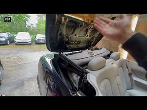 How to manually open and close the soft top on a Mercedes W208 CLK convertible