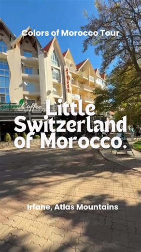 Nestled high in the Middle Atlas Mountains, Ifrane is affectionately known as “The Little Switzerland of Morocco” thanks to its striking European-style architecture, immaculate streets, and lush alpine feel. Built during the French protectorate in the 1930s, the town was intentionally designed to resemble a Swiss alpine resort, complete with steep-pitched roofs, wooden chalets, and manicured gardens. Today, travellers are often surprised by how different it feels from the rest of Morocco; a cool