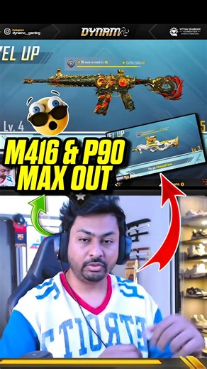 M416 & P90 Max Out 🤑 @DynamoGaming || #bgmi #shorts #dynamo