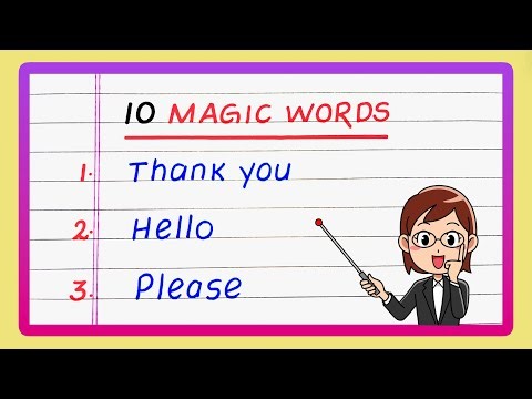10 Magic Words | 10 Magic Words in English | Best Magic Words | Updated Video
