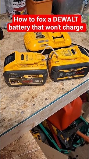 How to fix a dewalt battery that won't charge #dewalt #dewalttools #diy #diyrepair #batteryrepair