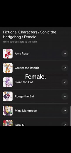 Sonic Exe: Female Characters and Edits