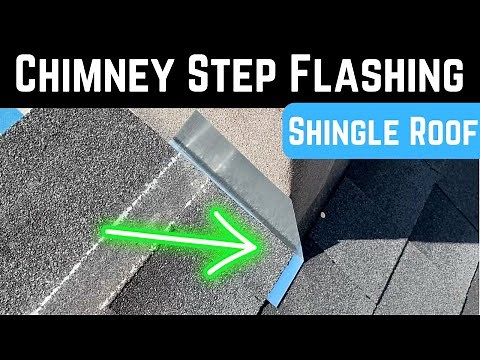 Shingle Roof Chimney Step Flashing
