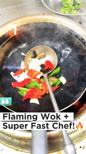 Flaming Wok + Super Faster Chef🔥🍳#kitchen #fruit #food #foodshorts #cookingtips #master #chef