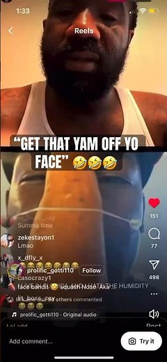 GET THAT YAM OFF YO FACE