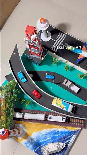 Transport and communication model project | #shortsfeed project for science exhibition Nakul Sahu