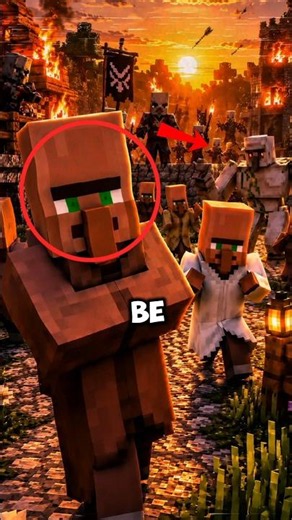 Minecraft Theory: Why Villagers Never Fight Back 😨 #shorts