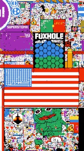 American flag on r/place 2023