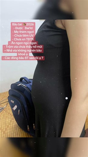 Bé Hạ Vy được 8 tuần 1 ngày #xh #mẹbầu #mebau #mebauthongthai