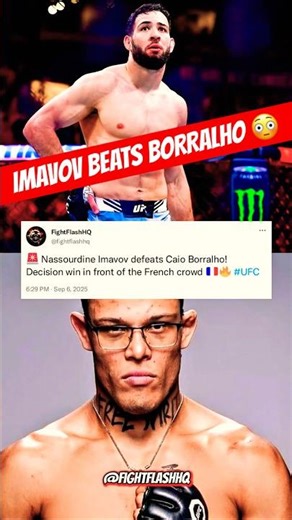 Imavov DEFEATS Caio Borralho 🇫🇷🔥 TOUGH NIGHT FOR THE FIGHTING NERDS 😖 #ufcparis
