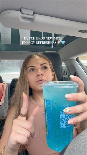 Dutch bros NEW myst energy refreshers 🥥🩵