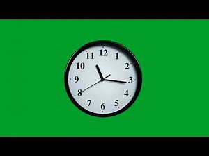 Analog Clock Green Screen