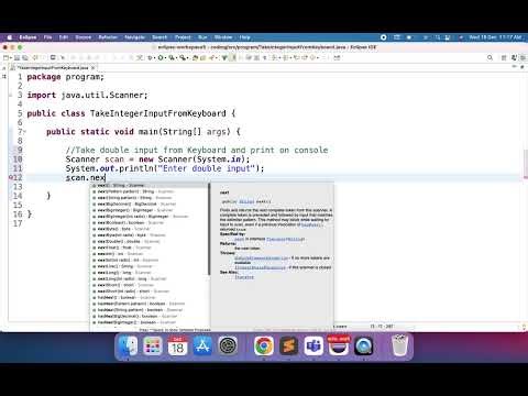 Take Double input from Keyboard | Java