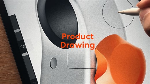 用Procreate画张产品效果图应该不是很难......