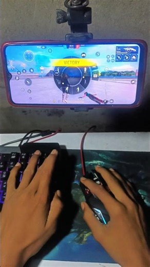 Free Fire Keyboard Mouse Gaming Setup ⌨️🖱️📲 #freefire #keyboard #moowiigaming #shorts