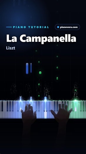 Liszt La Campanella on Piano with 3D Hands | Pianovera