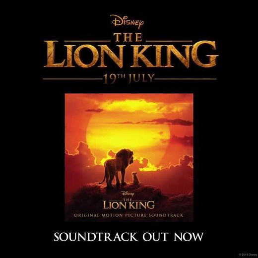 The Lion King Original Motion Picture Soundtrack is now available for your listening pleasure! Featuring new songs and new recordings by Beyoncé Knowles- Carter, Elton John, Danny Glover & Lebo M. Listen here: http://bit.ly/30vciUC The Lion King roars into theatres on 19 July! | Disney