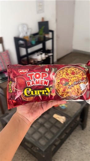 Radhi Arora on Instagram: "I remade Top Ramen because the internet said so. 🤭🫣 [ Top Ramen Curry Ramen Curry Noodles Taste test Ramen Review ]"