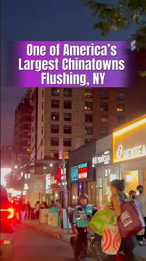 Flushing, NY Chinatown Night Drive | One of America’s Largest Chinatowns 🚗🌙 NYC Virtual Tour