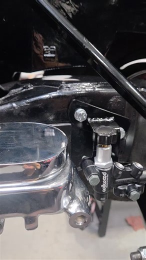 Finished the proportioning valve bracket and get it all tucked into place. A whole lot of creative packaging and small custom brackets going into Harvey's 50 Merc. #builtnotbought #fabrication #custom | Stellar Rod and Custom