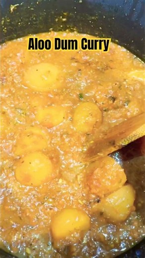Home Style Aloo Dum Curry Recipe | Easy & Delicious Indian Potato Curry #recipe #food #shorts
