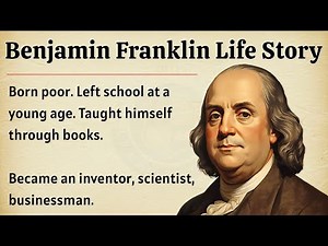 Benjamin Franklin Life Story | From a Poor Boy to One of History’s Greatest Minds | English Story ✅