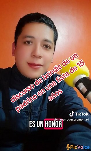 Discurso de Brindis Padrino Fiesta 15 Años