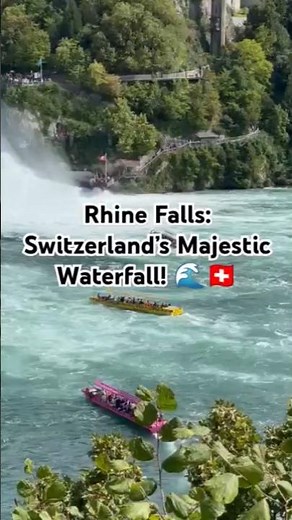 Rhine Falls, Switzerland 🇨🇭 | Europe’s Largest Waterfall in 4K!