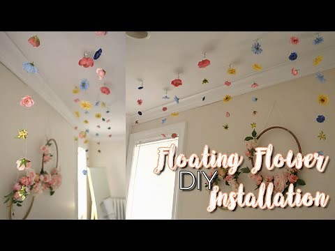 DIY Room Decor | Floating Flower Installation