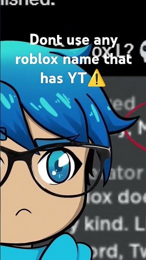 don't use any Roblox names that has YT⚠️