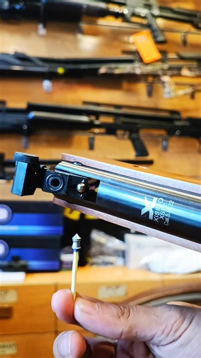 Caption:🔥 500 FPS China Airgun Power Test 🔥Small size #pcphunters #pelletrifle #hunting #airsoft