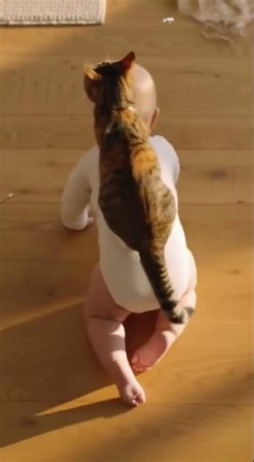 Cat Becomes the Boss When the Owner Is Away! Even Rides the Kid Like a “Human Bus”!