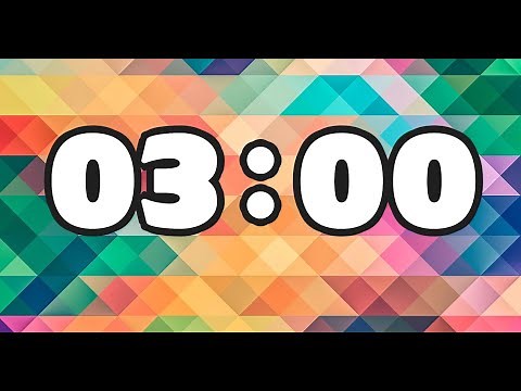 ⏳✨ 3 Minute Timer! | Quick and Effective Countdown with Alarm 🔔