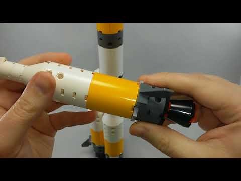 LEGO creation. Soyuz Launch Vehicle. Space Rocket MOC. Custom build