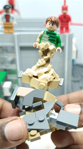 Satisfying LEGO Daily Bugle Character Build 🧱 Sandman #shorts #lego