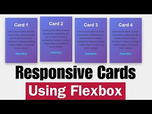 How To Make Responsive Cards In HTML And CSS | HTML And CSS Tutorial For Beginners