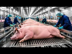 Inside a Modern Pig Farm: Raising, Feeding & Processing Millions of Pigs (Full Process)