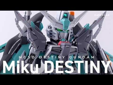 Full Build | MGSD DESTINY GUNDAM | Advanced Customization Guide | Hatsune Miku Color