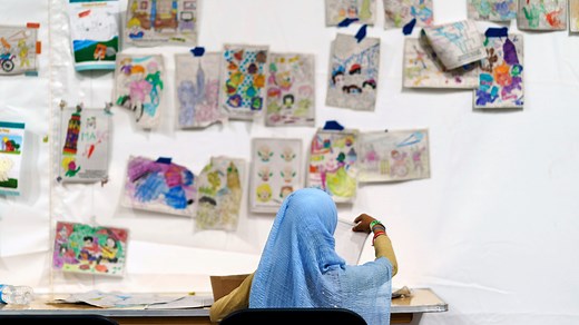 A rare peek inside the Fort Bliss Afghan refugee camp, 'Doña Ana Village'