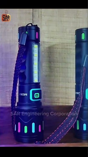 High Power Led Flashlight Torch / Powerful LED torch #rechargeabletorch