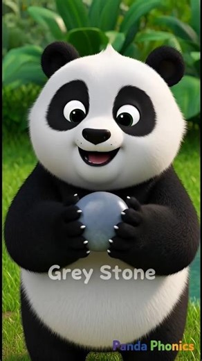 Learn the Color GREY with Pip the Panda! - Colors for Kids #shorts #learncolors